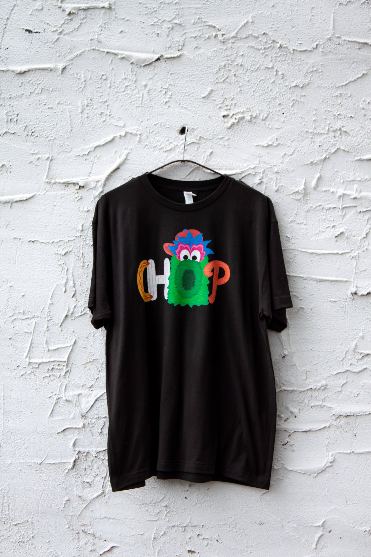 CHOP Philly baseball mascot black short sleeve t-shirt - READY-TO-SHIP (ships in 1-2 business days)