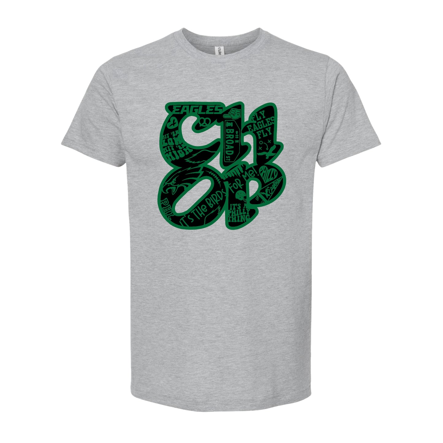 CHOP Birds heather gray short sleeve t-shirt - *leftover physical stock* READY-TO-SHIP (ships in 1-2 business days)