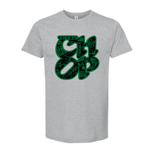 CHOP Birds heather gray short sleeve t-shirt - *leftover physical stock* READY-TO-SHIP (ships in 1-2 business days)