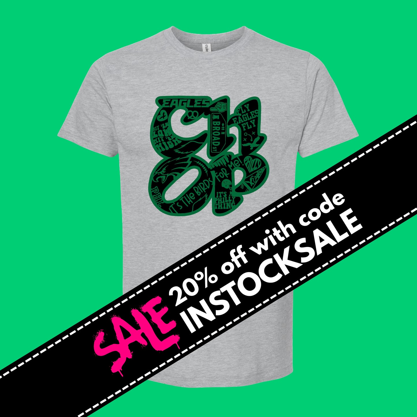 CHOP Birds heather gray short sleeve t-shirt - *leftover physical stock* READY-TO-SHIP (ships in 1-2 business days)