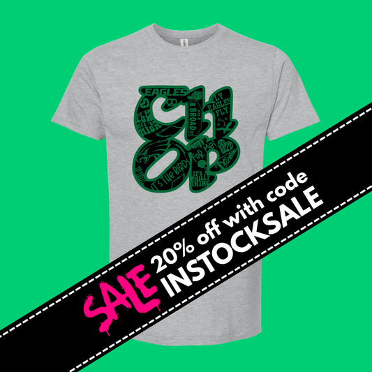 CHOP Birds heather gray short sleeve t-shirt - *leftover physical stock* READY-TO-SHIP (ships in 1-2 business days)