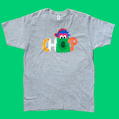 CHOP Philly baseball mascot HEATHER GRAY short sleeve t-shirt