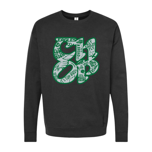 CHOP Birds black crewneck sweatshirt - *leftover physical stock* READY-TO-SHIP (ships in 1-2 business days)