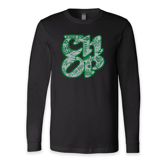 CHOP Birds black long sleeve tee - PRINTED-TO-ORDER (ships from local print shop)