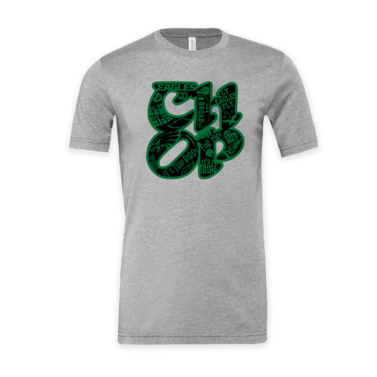 CHOP Birds heather gray short sleeve t-shirt - PRINTED-TO-ORDER (ships from local print shop)