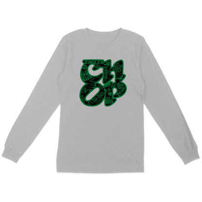 CHOP Birds heather gray long sleeve tee - PRINTED-TO-ORDER (ships from local print shop)