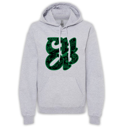 CHOP Birds gray hoodie - PRINTED-TO-ORDER (ships from local print shop)
