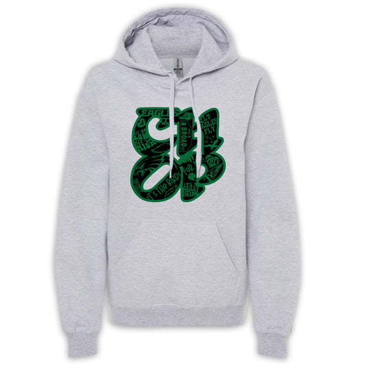 CHOP Birds gray hoodie - PRINTED-TO-ORDER (ships from local print shop)