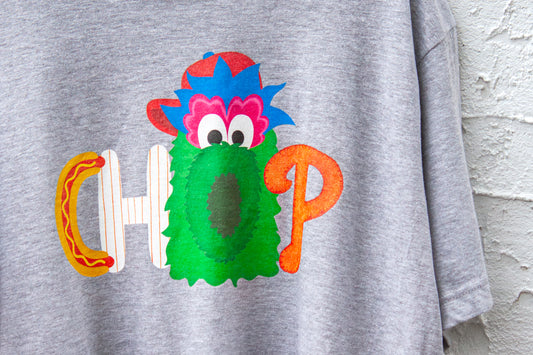 CHOP Philly baseball mascot HEATHER GRAY short sleeve t-shirt