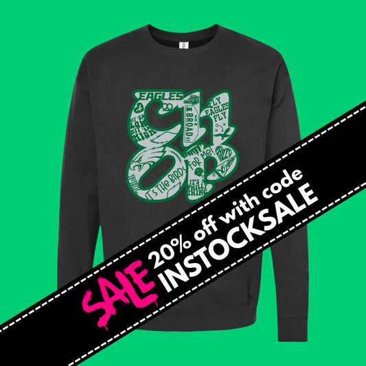 CHOP Birds black crewneck sweatshirt - *leftover physical stock* READY-TO-SHIP (ships in 1-2 business days)